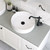 Eleanor Round Above Counter Fluted Basin Gloss White [299953]