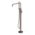 Zen SS316L Freestanding Bath Mixer with Outdoor Shower Hose Brushed Bronze [300146]