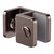 Over-Panel Glass to Glass Fitting 10mm Glass Brushed Bronze [300269]