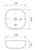 Koko Above Counter Basin 370mm x 370mm x 115mm White [158768]