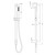 Zen SS316L Shower Rail with Outdoor Shower Hose Brushed Nickel [300295]