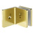 90 Degree Glass to Wall Bracket 10mm Glass Brushed Gold [300289]