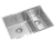 Excellence Squareline Plus Top/Undermounted 1.5 Bowl 670mm Stainless Steel NTH [156238]