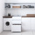Nugleam Soft Close 2 Drawer Drawer System Laundry Unit 45L Stainless Steel 1 Tap Hole [165953]
