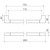 Urbane II Universal Rail Straight 800mm Chrome [300047]