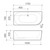 URBANE II 1700 Left Hand Corner Back to Wall Bath [300066]