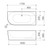URBANE II 1700 Right Hand Corner Back to Wall Bath [300062]