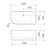 URBANE II 1500 Right Hand Corner Back to Wall Bath [300068]