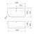 URBANE II 1500 Right Hand Corner Back to Wall Bath with Overflow [300070]
