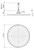 Vivid Slimline Flush Mount Ceiling Shower Rose 300mm Round 3Star Chrome [158847]