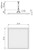Vivid Slimline Flush Mount Ceiling Shower Rose Square 300mm 3Star Chrome [158848]