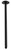 Vivid Ceiling Shower Arm Round 450mm Matte Black [158855]