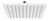 Lexi Shower Rose 200mm Square (Brass) 3Star Chrome [158859]