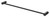Vivid Slimline Towel Rail Single 600mm Matte Black [158889]