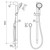 Urbane II Universal Rail Shower Brushed Nickel [301608]