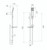 Lexi Hand Shower on Rail 3Star Chrome [158844]