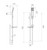 Lexi Hand Shower on Rail 3Star Chrome [158844]
