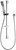 Lexi Hand Shower on Rail 3Star Chrome [158844]