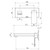 Teva Wall Basin / Bath Mixer Set 200mm (Trim Kit Only) Brushed Nickel Lead Free [300600]