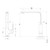 Teva Sink Mixer 200mm Squareline Matte Black [301697]