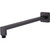 Monaco Wall Square Mounted Shower Arm 380mm Matte Black [158947]