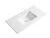 Perla Mark Ii Wall Hung V Groove Matte White Finger Pull Cabinet 1500x460x400mm Double Bowl with Snow Stone Top with Undermount Basin [300779]