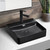 Petra Above Counter Basin 500mm x 420mm x 120mm Matte Black 1 Tap Hole [158221]