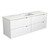 Verona Mark Ii Wall Hung V Groove Matte White Finger Pull Cabinet 1500x460x540 Single Bowlmm with Snow Stone Top with Undermount Basin [301347]