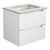Verona Mark II Wall Hung V Groove Matte White Finger Pull Cabinet 600 x 460 x 540mm with Cato Stone Top with Undermount Basin [301457]
