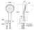 Kaya Hand Shower Round Plate Chrome [301663]