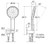 Kaya Hand Shower Round Plate Urban Brass [301637]