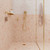 Kaya Hand Shower Round Plate Urban Brass [301637]