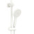 Kaya Twin Rail Shower Matte White [301638]