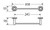 Kaya Single Hand Towel Rail 300mm Chrome [301640]