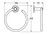 Kaya Towel Ring Brushed Copper [301654]