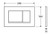 Geberit Sigma 30 Rectangular Button Dual Flush Plate Matte Black [301666]