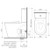 Care 660 Ambulant Cleanflush® Wall Faced Close Coupled Easy Height Back Entry Suite w/Single Flap Seat Anthracite Grey NTH 4Star [165970]