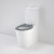 Care 660 Ambulant Cleanflush Wall Faced Close Coupled Easy Height Back Entry Suite with Single Flap Seat Anthracite Grey NTH 4Star [165970]