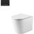 Oslo Rimless Wall Faced Toilet Suite w/Geberit Matte Black Square Push Plate [166268]