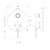 Vivid Slimline Oval SwitchMix Wall Bath & Shower Diverter Mixer Fit-Off Kit Chrome [288956]