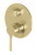 Vivid Slimline Oval SwitchMix Wall Bath & Shower Diverter Mixer Fit-Off Kit Brushed Gold [288962]