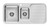 1000 Series 1 and 1/3 LH Bowl Sink with Drainer with Hole Polished Stainless Steel [303197]
