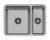 2000 Series 1 and 1/2 Bowl Sink Stainless Steel [303201]