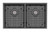 4000 Series Double Bowl Sink Brushed Carbon [303204]