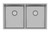 4000 Series Double Bowl Sink Stainless Steel [303203]