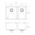 4000 Series 1 and 3/4 LH Bowl Sink Brushed Carbon [303215]