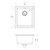 5000 Series Single Bowl Sink Matte White [303174]