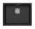 5000 Series Large Single Bowl Sink Matte Black [303210]