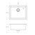 5000 Series Large Single Bowl Sink Matte White [303195]