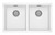 5000 Series Double Bowl Sink Matte White [303169]
